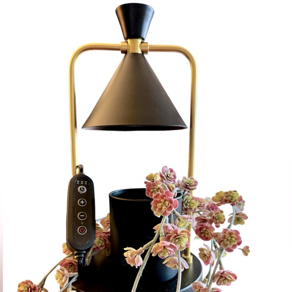 Other - Electric Candle Warmer Black Lamp Timer Dimmable Light Plug in Wax Jar Candles